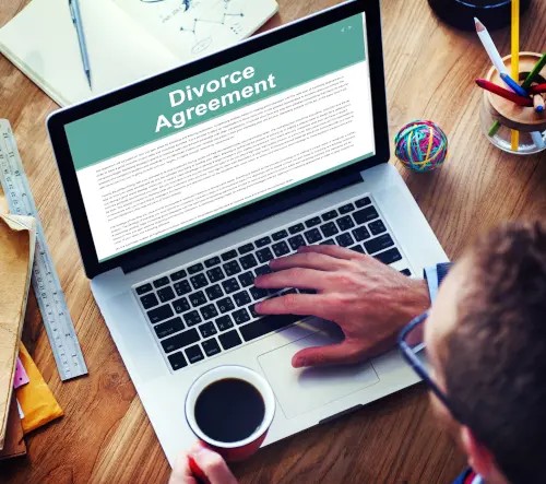 A man petitions for an online divorce