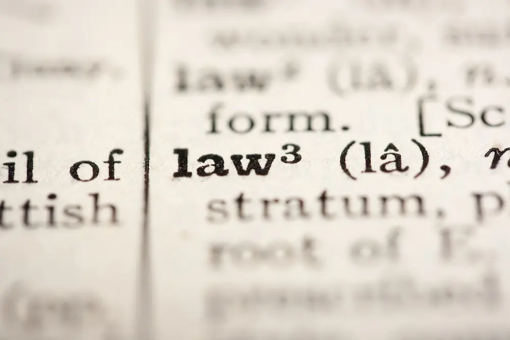Law in dictionary
